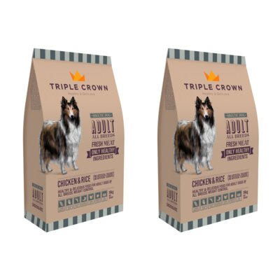 Karma dla psa TRIPLE CROWN Sbeltic Dog Kurczak z ryżem 2 x 14 kg