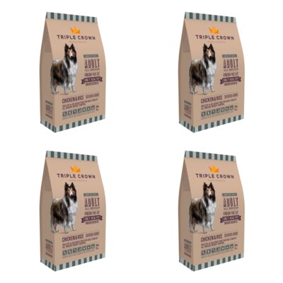 Karma dla psa TRIPLE CROWN Sbeltic Dog Kurczak z ryżem 4 x 14 kg
