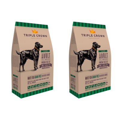 Karma dla psa TRIPLE CROWN Tasteful Grain Free Biała ryba 2 x 14 kg