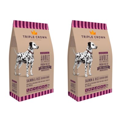 Karma dla psa TRIPLE CROWN Sensitive Dog Łosoś z ryżem 2 x 14 kg