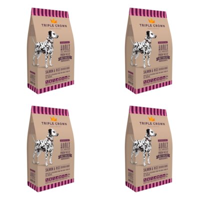 Karma dla psa TRIPLE CROWN Sensitive Dog Łosoś z ryżem 4 x 14 kg