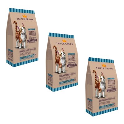 Karma dla kota TRIPLE CROWN Lovely Kiitten 3 x 2 kg