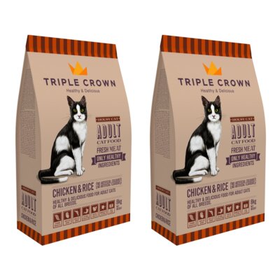 Karma dla kota TRIPLE CROWN Housy Cat 2 x 8 kg