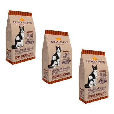Karma dla kota TRIPLE CROWN Housy Cat 3 x 8 kg
