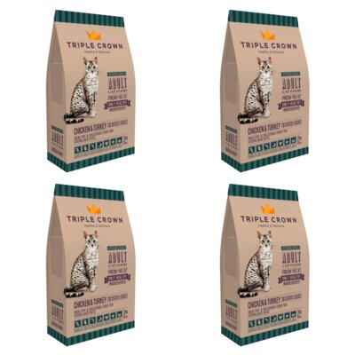 Karma dla kota TRIPLE CROWN Sterilised Cat 4 x 2 kg