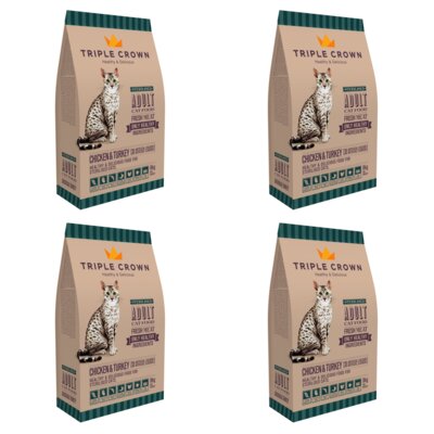 Karma dla kota TRIPLE CROWN Sterilised Cat 4 x 8 kg
