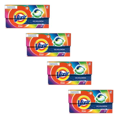 Kapsułki do prania VIZIR ALL in 1 Pods Color - 120 szt.