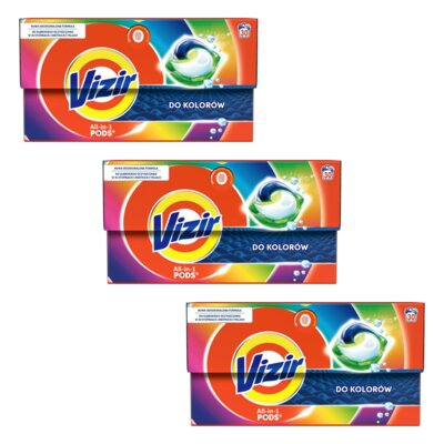 Kapsułki do prania VIZIR All in 1 Pods Color - 90 szt.