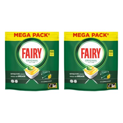 Kapsułki do zmywarek FAIRY Original All in One Cytryna - 200 szt.