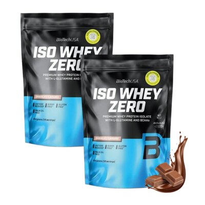 Odżywka białkowa BIOTECH Iso Whey Zero Czekoladowy (2 x 454 g) Bez cukru
