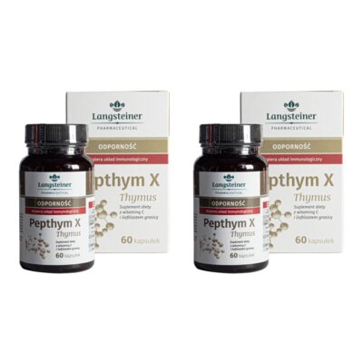 Suplement na odporność LANGSTEINER Pepthym X Thymus (2 x 60 kapsułek)