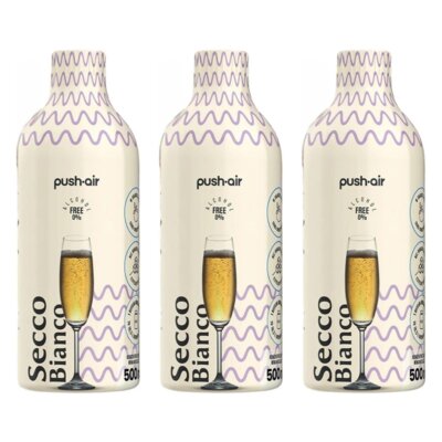 Syrop do saturatorów DAFI Pushair Secco Bianco bez cukru 3 x 500 ml