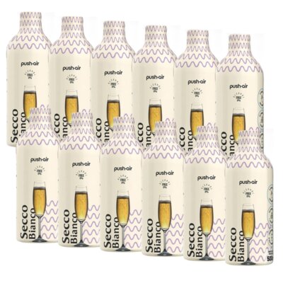 Syrop do saturatorów DAFI Pushair Secco Bianco bez cukru 12 x 500 ml