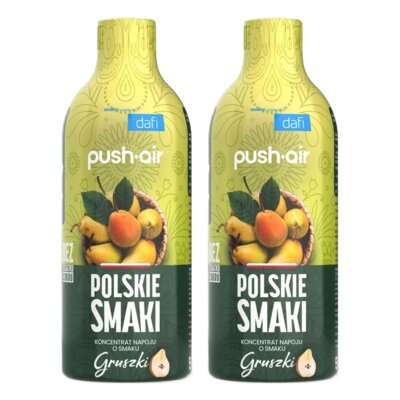 Syrop do saturatorów DAFI Pushair Polskie Smaki Gruszka bez cukru 2 x 500 ml