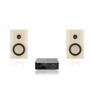 Wzmacniacz WIIM Utra Amp Srebrny + Kolumny głośnikowe DALI Kupid Karmelowy (2 szt.)