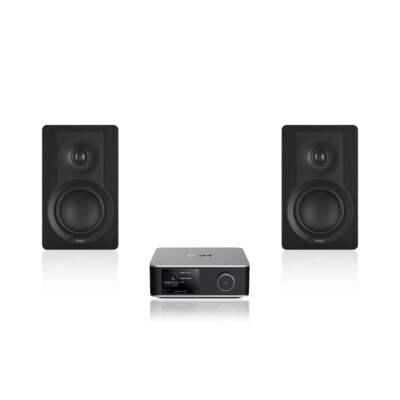 Wzmacniacz WIIM Utra Amp Srebrny + Kolumny głośnikowe DALI Kupid Czarny (2 szt.)