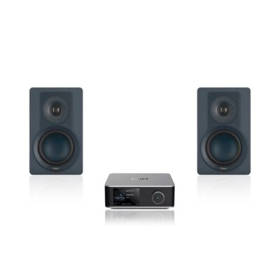 Wzmacniacz WIIM Utra Amp Srebrny + Kolumny głośnikowe DALI Kupid Niebieski (2 szt.)