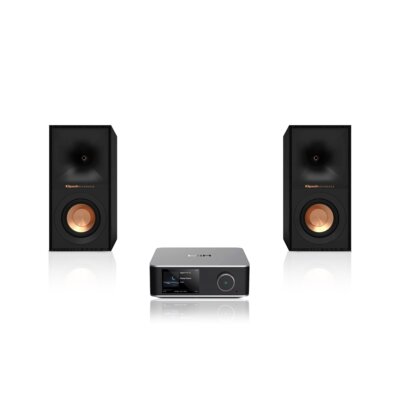 Wzmacniacz WIIM Utra Amp Srebrny + Kolumny głośnikowe KLIPSCH R-40M Czarny (2 szt.)