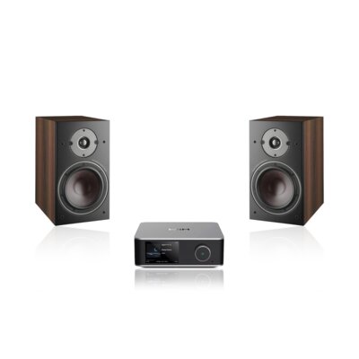 Wzmacniacz WIIM Utra Amp Srebrny + Kolumna głośnikowa DALI Oberon 3 Ciemny orzech (2 szt.)