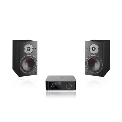 Wzmacniacz WIIM Utra Amp Srebrny + Kolumna głośnikowa DALI Oberon 3 Czarny (2 szt.)