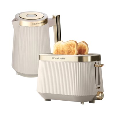 Czajnik RUSSELL HOBBS Bronte Stone 26751-70 + Toster RUSSELL HOBBS Bronte 26761-56 Beżowy