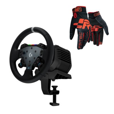 Kierownica LOGITECH RS50 (PC/Playstation) + Rękawice do simracingu FR-TEC Pro