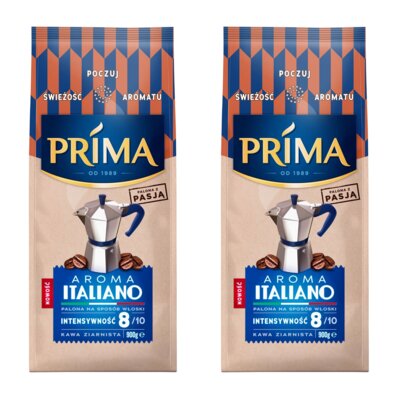 Kawa ziarnista JACOBS Prima Aroma Italiano 2 x 0.9 kg