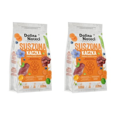 Karma dla psa suszona DOLINA NOTECI Premium Kaczka 2 x 9 kg