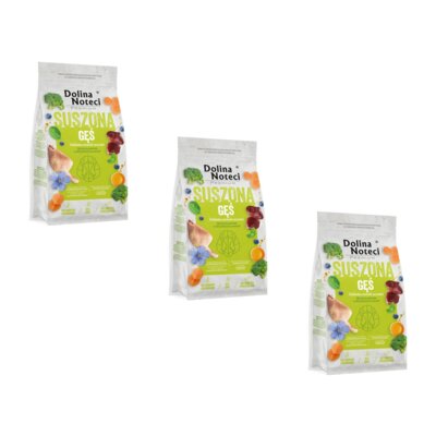 Karma dla psa suszona DOLINA NOTECI Premium Gęś 3 x 9 kg