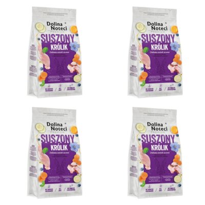 Karma dla psa suszona DOLINA NOTECI Premium Królik 4 x 9 kg