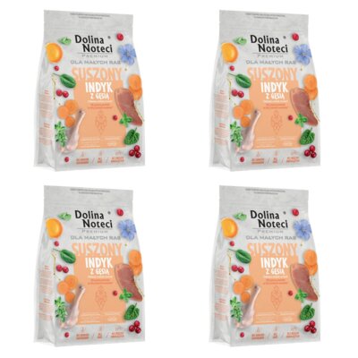 Karma dla psa DOLINA NOTECI Premium Indyk z gęsią 4 x 3 kg
