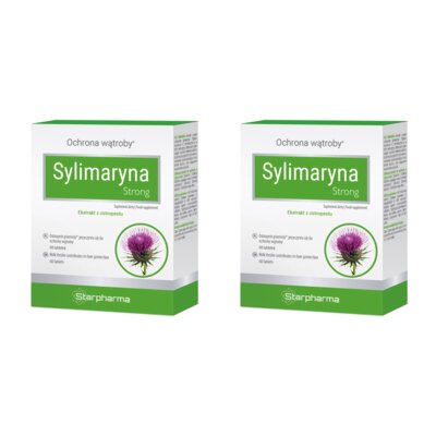 Suplement diety STARPHARMA Sylimaryna Strong Ostropest plamisty (2 x 60 tabletek)