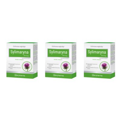 Suplement diety STARPHARMA Sylimaryna Strong Ostropest plamisty (3 x 60 tabletek)