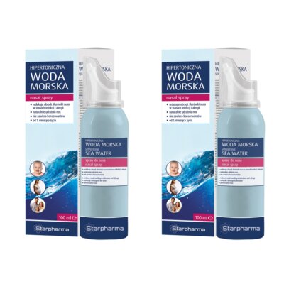 Spray do nosa STARPHARMA Hipertoniczna woda morska (2 x 100 ml)