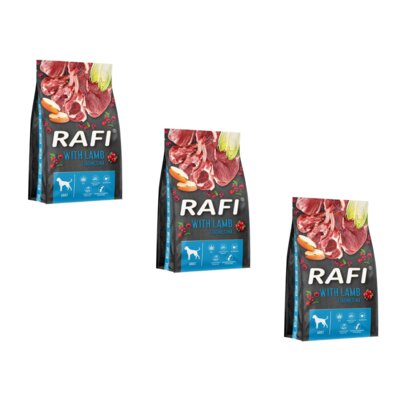 Karma dla psa RAFI Jagnięcina 3 x 10 kg
