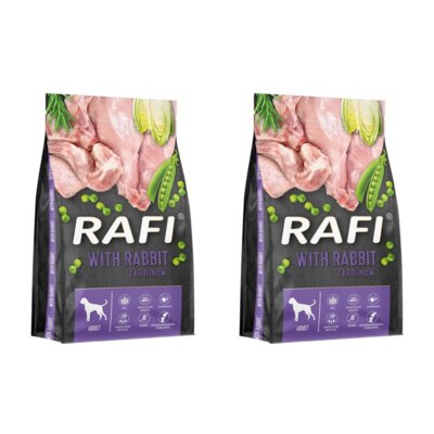 Karma dla psa RAFI z królikiem 2 x 10 kg