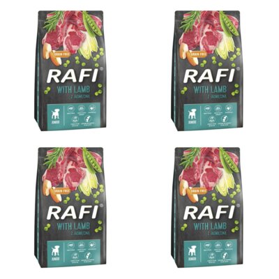 Karma dla psa RAFI Junior z jagnięciną 4 x 10 kg