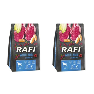 Karma dla psa RAFI z jagnięciną 2 x 3 kg