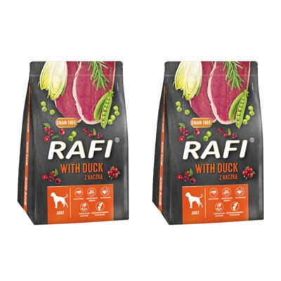 Karma dla psa RAFI Z kaczką 2 x 3 kg