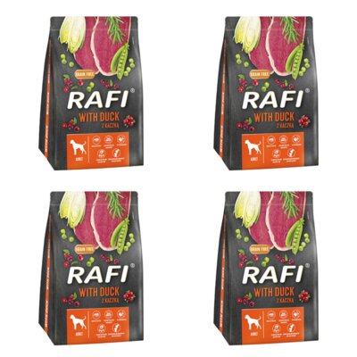 Karma dla psa RAFI Z kaczką 4 x 3 kg
