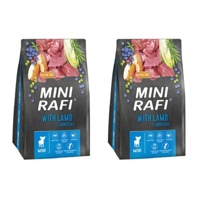 Karma dla psa RAFI Mini Jagnięcina 2 x 3 kg