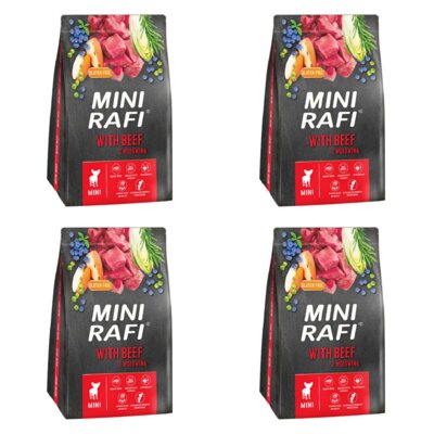 Karma dla psa RAFI Mini Wołowina 4 x 3 kg