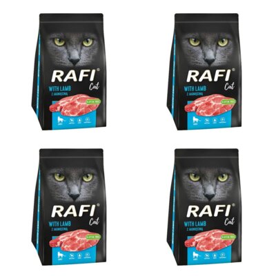 Karma dla kota RAFI Cat z Jagnięciną 4 x 1.5 kg