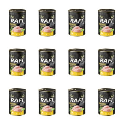 Karma dla kota RAFI Cat z kurczakiem 12 x 400 g