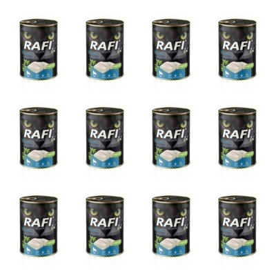 Karma dla kota RAFI Cat Adult z dorszem 12 x 400 g