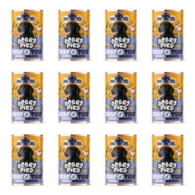 Karma dla psa DOBRY PIES Surf&Turf Dorsz i wołowina 12 x 400 g