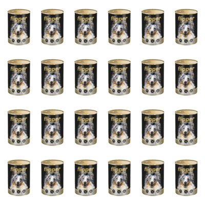 Karma dla psa FLIPPER Best4dog z wołowiną i drobiem 24 x 400 g