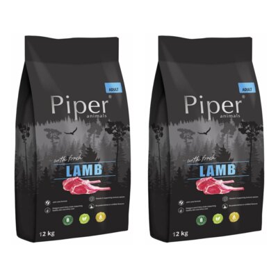 Karma dla psa PIPER Animals Jagnięcina 2 x 12 kg