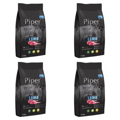 Karma dla psa PIPER Animals Jagnięcina 4 x 12 kg