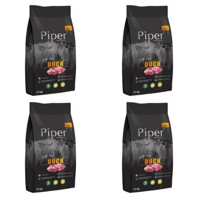 Karma dla psa PIPER Animals Kaczka 4 x 12 kg